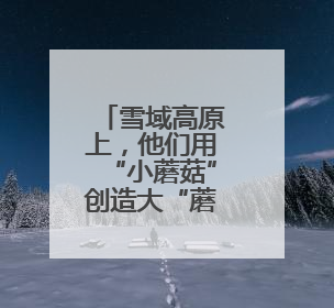 雪域高原上，他们用“小蘑菇”创造大“蘑”力！
