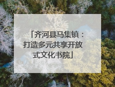 齐河县马集镇：打造多元共享开放式文化书院