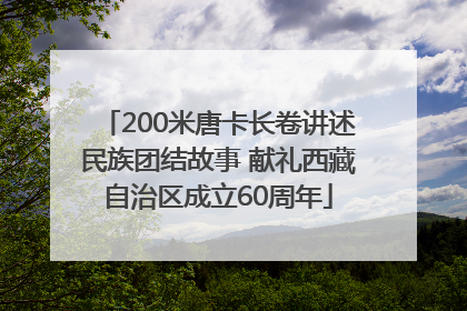 200米唐卡长卷讲述民族团结故事 献礼西藏自治区成立60周年