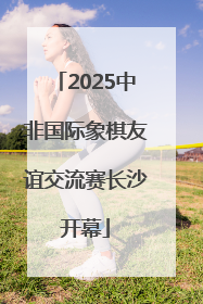 2025中非国际象棋友谊交流赛长沙开幕