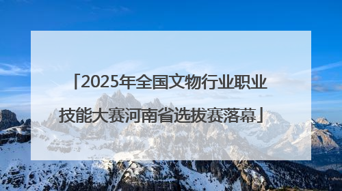 2025年全国文物行业职业技能大赛河南省选拔赛落幕