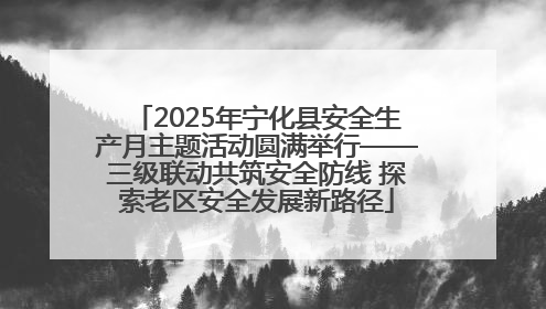 2025年宁化县安全生产月主题活动圆满举行——三级联动共筑安全防线 探索老区安全发展新路径