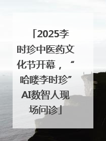 2025李时珍中医药文化节开幕，“哈喽李时珍”AI数智人现场问诊
