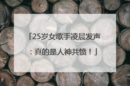 25岁女歌手凌晨发声：真的是人神共愤！