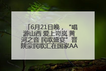 6月21日晚，“唱游山西 爱上岢岚 黄河之音 民歌盛宴”晋陕蒙民歌汇在国家AAA级景区——岢岚宋长城精彩上演