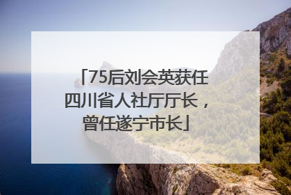 75后刘会英获任四川省人社厅厅长，曾任遂宁市长